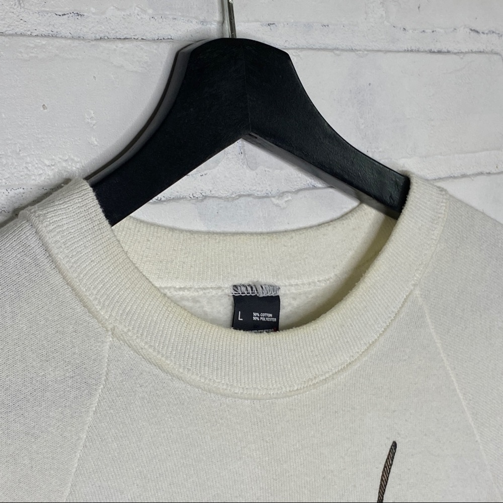 VINTAGE Jim Benton “Mr. Golf” 1989 Cartoon Fruit Of The Loom Large Sweatshirt - Picture 6 of 6
